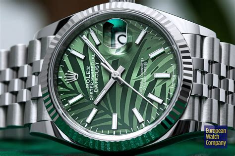 rolex datejust palm dial|Rolex Datejust dial types.